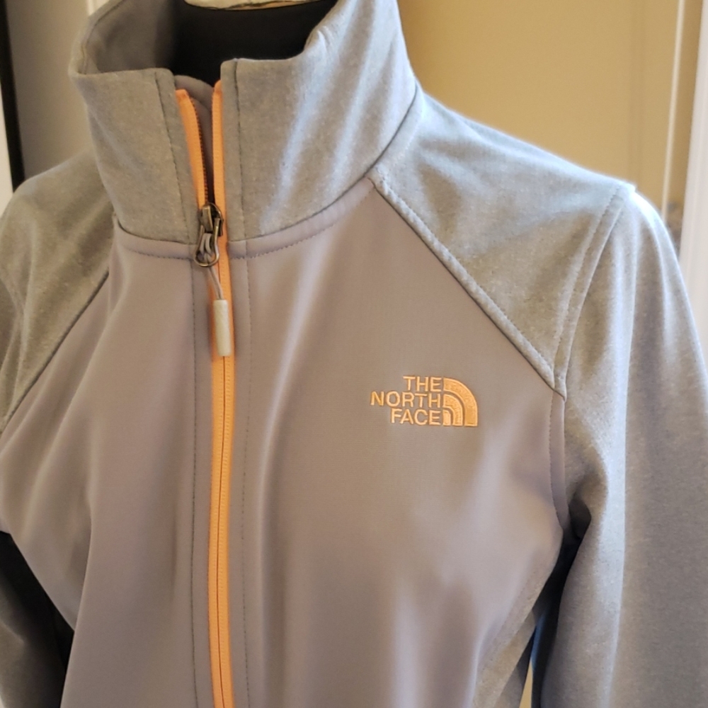 North Face Gray and Orange Jacket - Picture 2 of 8